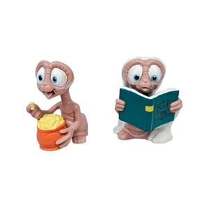 Vintage 80s‎ Applause ET Extra Terrestrial Eating Popcorn & Reading Book PVC O65